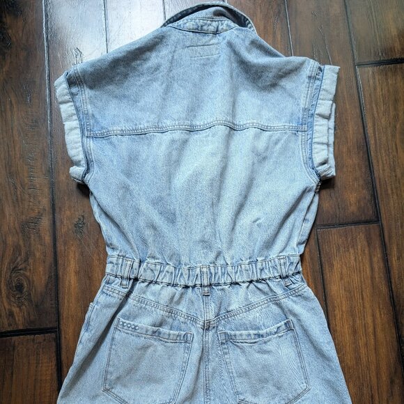 BLANKNYC Denim Button-Up Romper Size Small - Picture 2 of 12